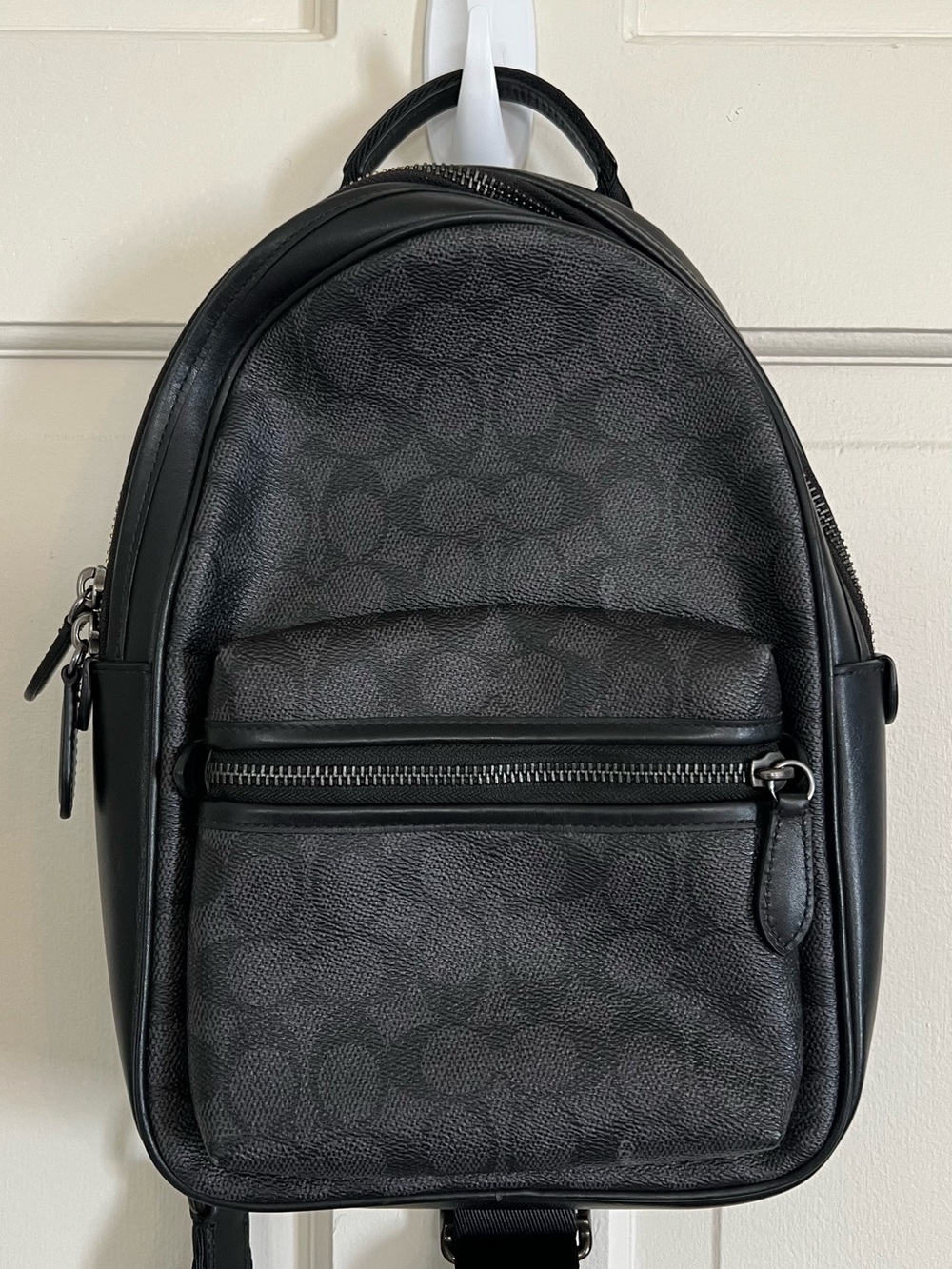 Coach Black Signature Mini Sling Bag